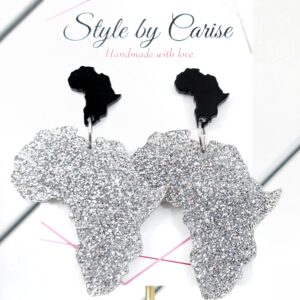Lil Africa, Big Africa glitter earrings