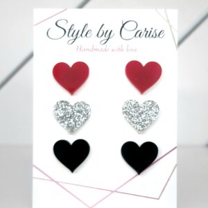 Valentine's day heart stud pack